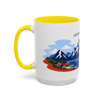 Lofoten Islands Coffee Mug | Travel Destination Souvenir Gift | Accent Color Ceramic 11oz 15oz