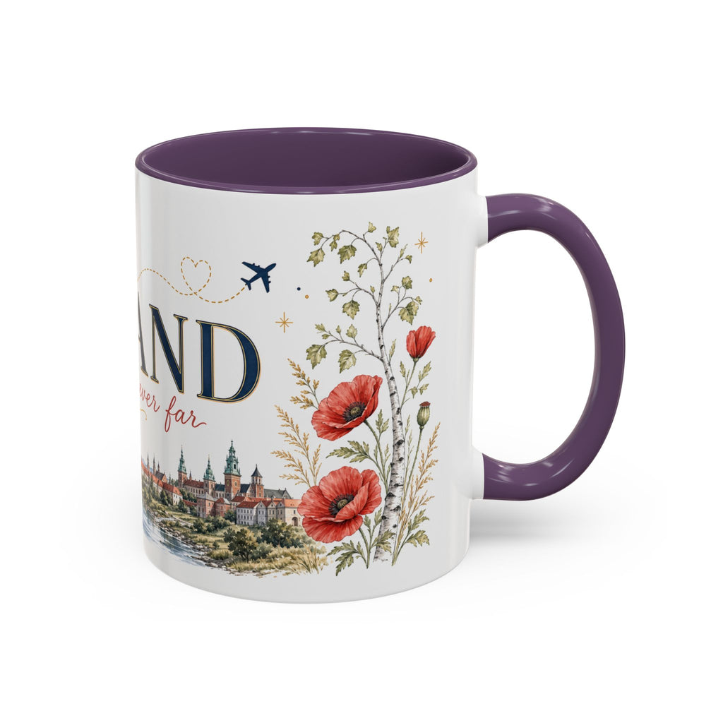 Poland Home Country Mug | Moving Away Gift | Long Distance Friendship | 11 oz 15 oz Accent Mug