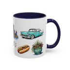 Detroit Illustrated Travel Mug | City Souvenir Accent Coffee Mug | 11oz 15oz Ceramic Cup