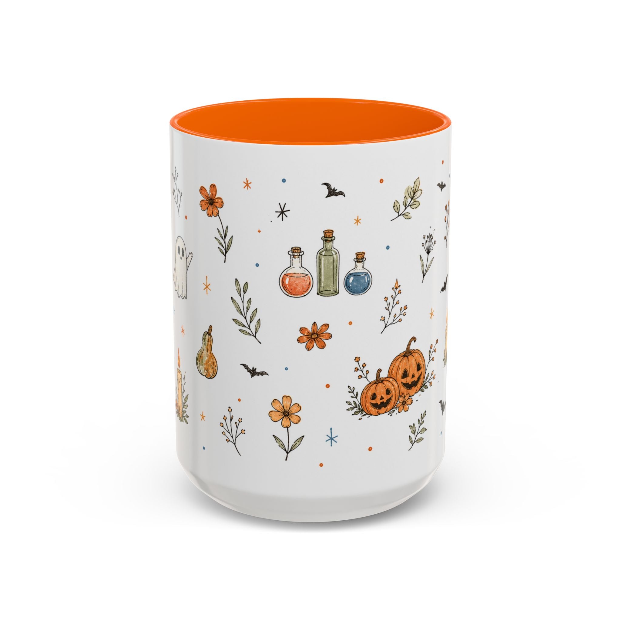 Cute Halloween Mug | Friendly Ghost Potion Watercolor Gift | Magic Accent Cup 11oz 15oz
