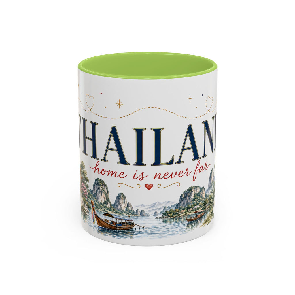 Thailand Home Country Mug | Moving Away Gift | Long Distance Friendship | 11 oz 15 oz Accent Mug