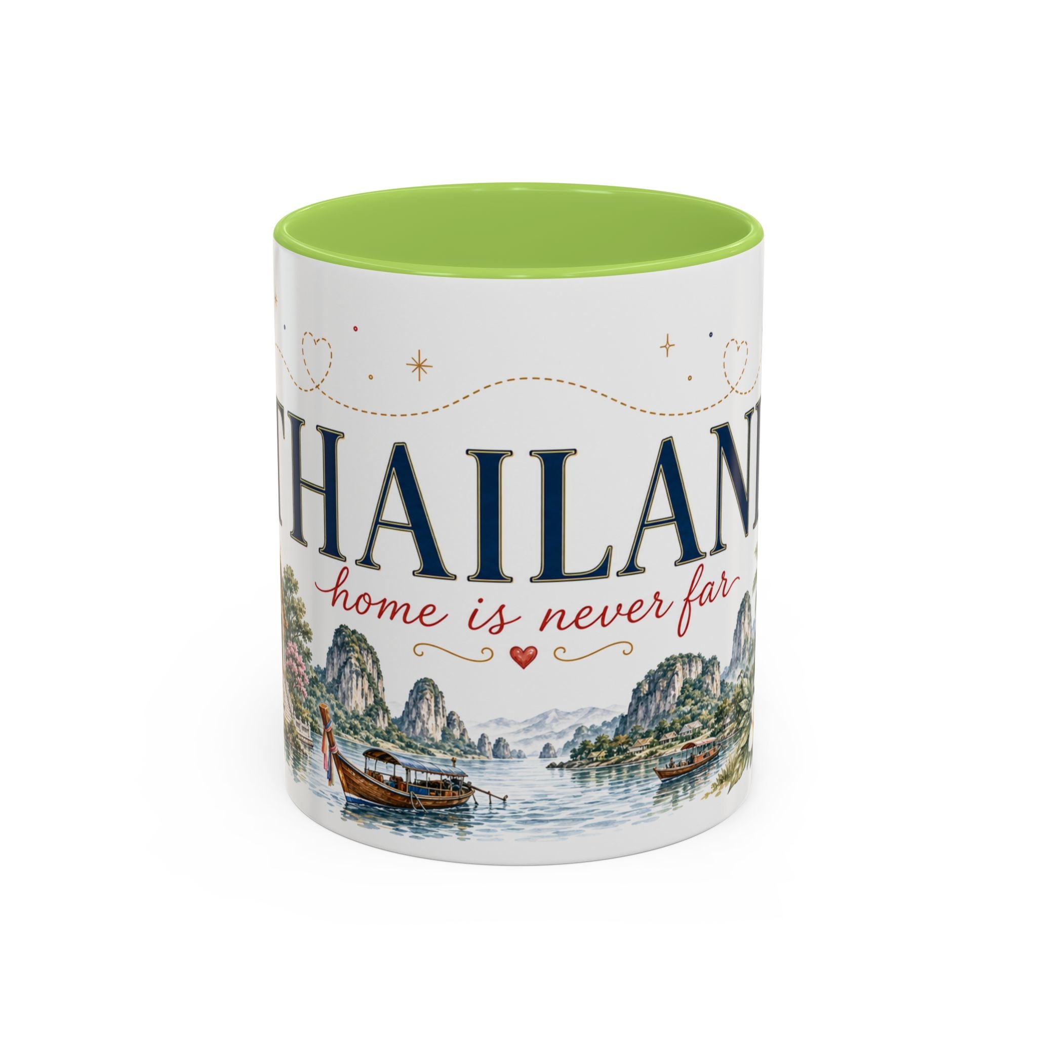 Thailand Home Country Mug | Moving Away Gift | Long Distance Friendship | 11 oz 15 oz Accent Mug
