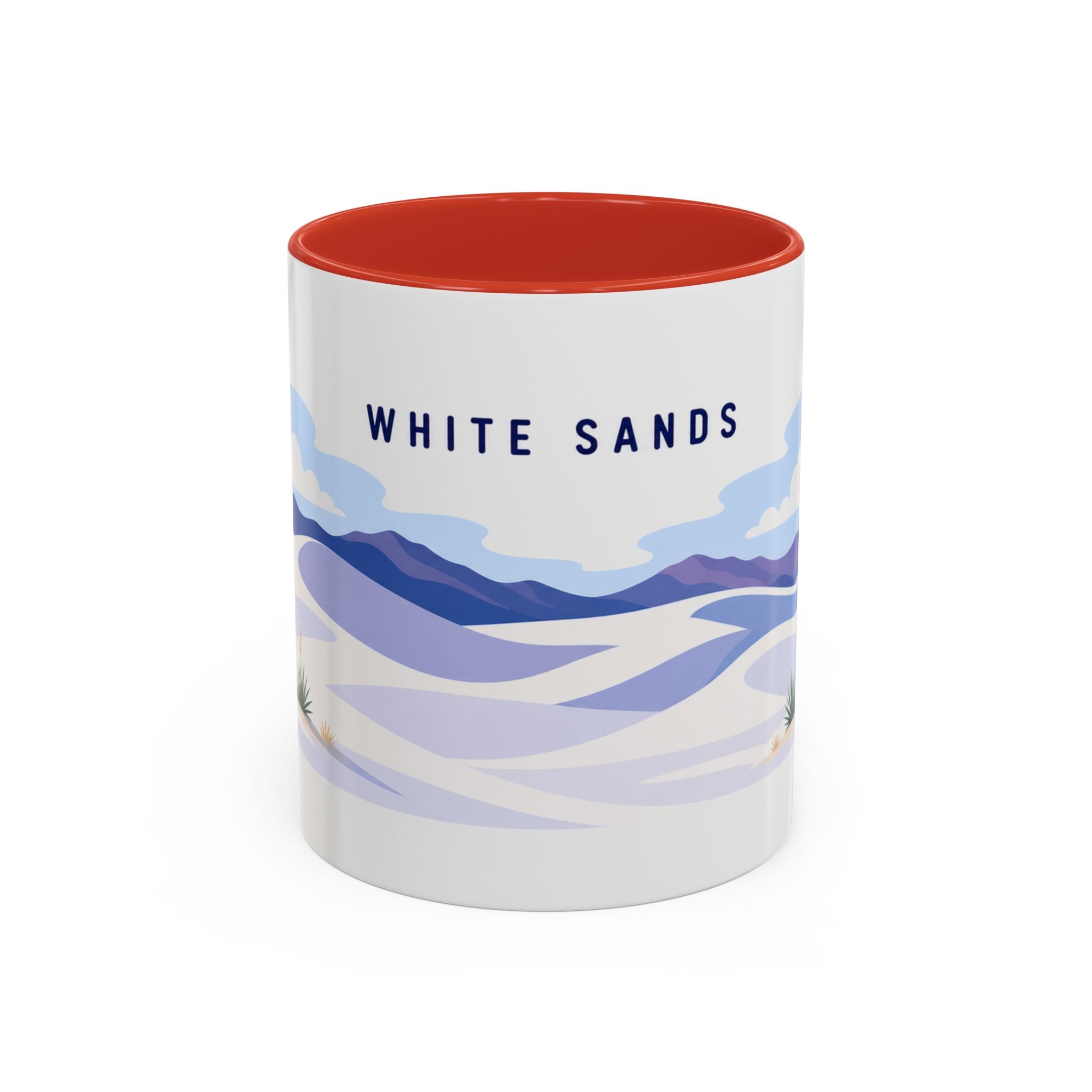 White Sands National Park Coffee Mug | Solid Color Block Park Souvenir | 11oz 15oz Accent Mug