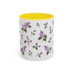 New Hampshire Purple Lilac Mug, State Flower Floral Coffee Cup, 11oz Botanical Gift