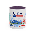 United States Coffee Mug | Travel Souvenir Accent Mug | Country Gift Ceramic Cup 11oz 15oz
