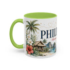 Philippines Home Country Mug | Moving Away Gift | Long Distance Friendship | 11 oz 15 oz Accent Mug