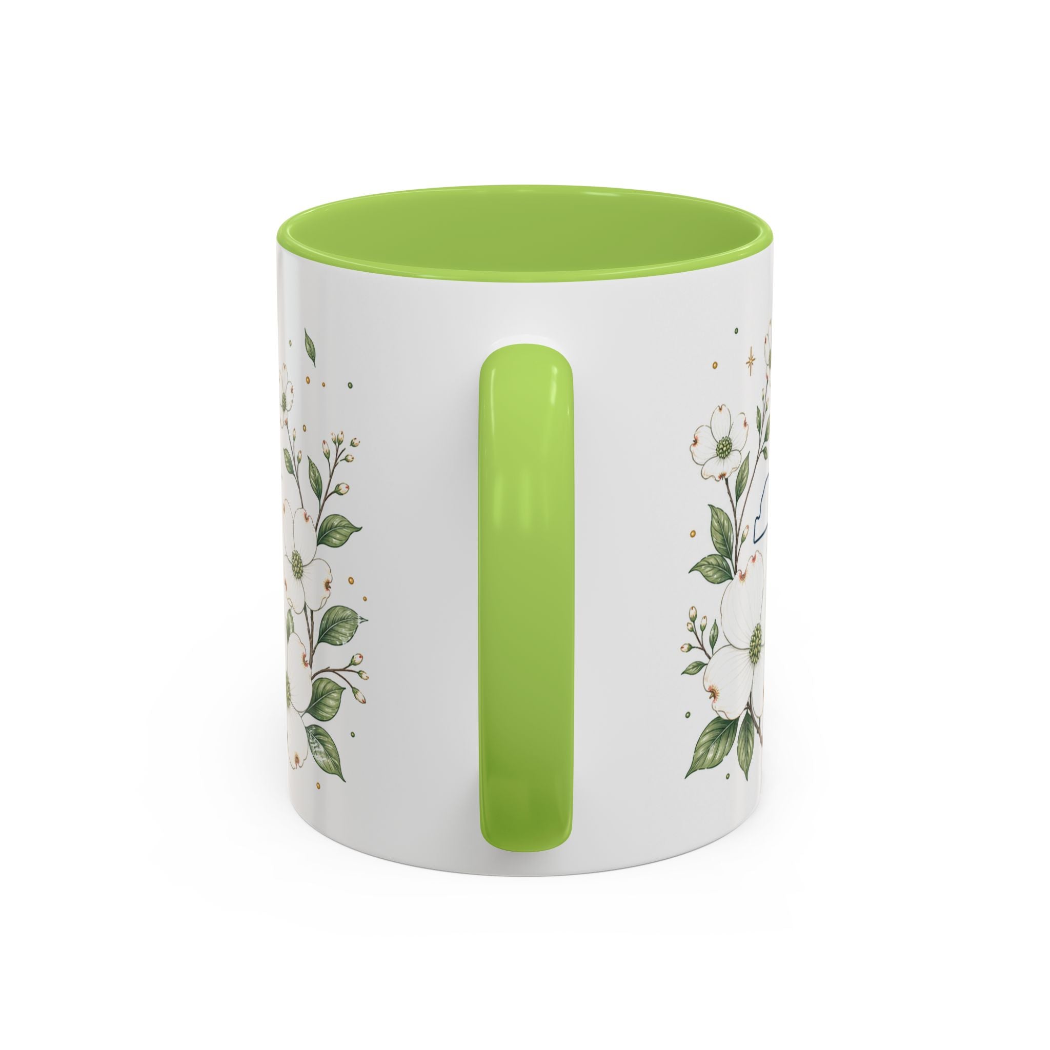 North Carolina State Map Mug | Moving Away, Homesick Gift | Botanical Accent Coffee Cup