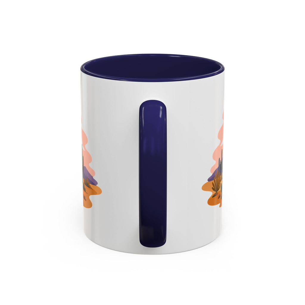 Saguaro National Park Coffee Mug | Solid Color Block Park Souvenir | 11oz 15oz Accent Mug