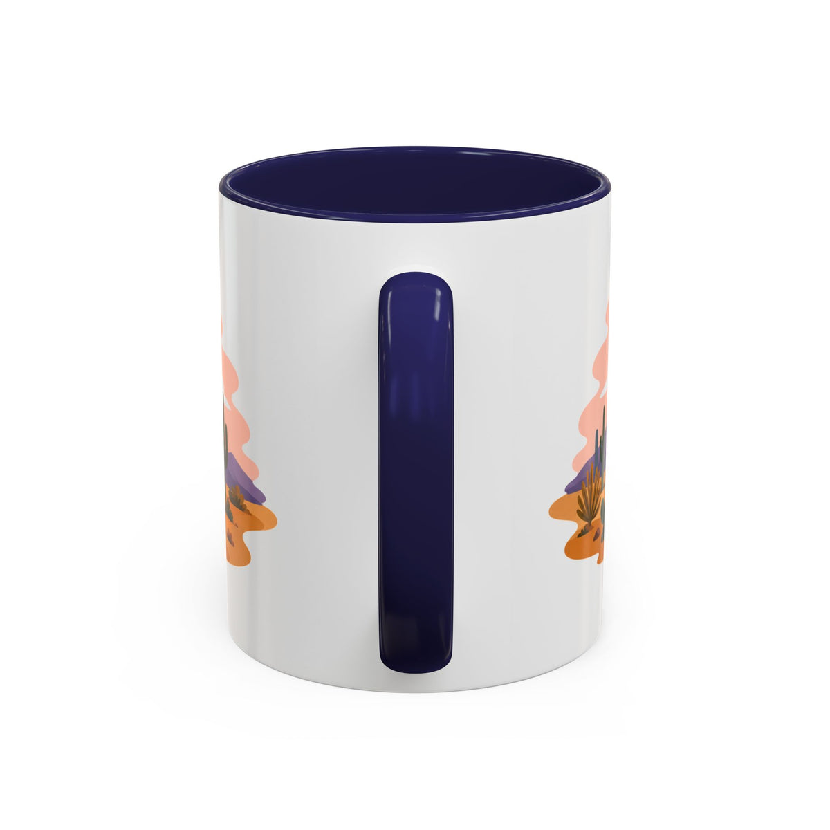 Saguaro National Park Coffee Mug | Solid Color Block Park Souvenir | 11oz 15oz Accent Mug