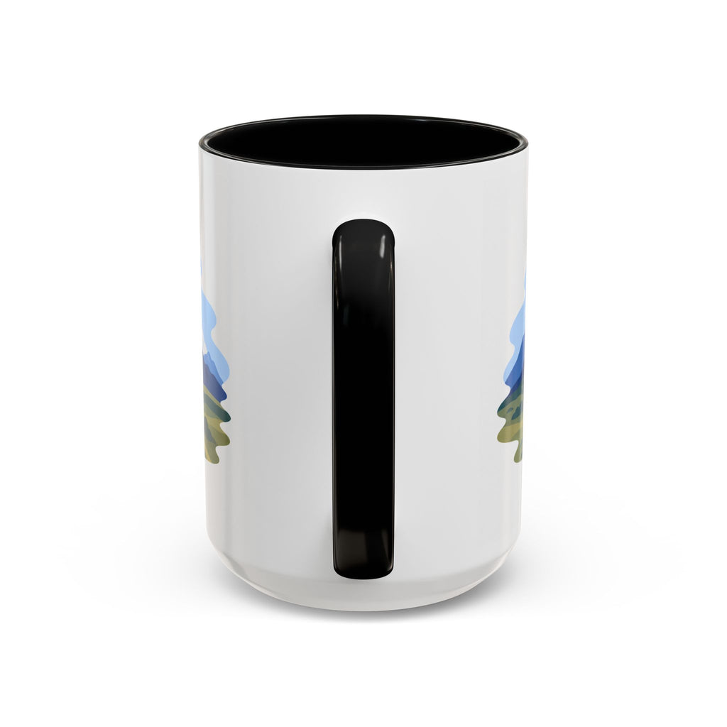Wrangell-St. Elias National Park Coffee Mug | Solid Color Block Park Souvenir | 11oz 15oz Accent Mug
