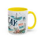 Boracay Coffee Mug | Travel Destination Souvenir Gift | Accent Color Ceramic 11oz 15oz