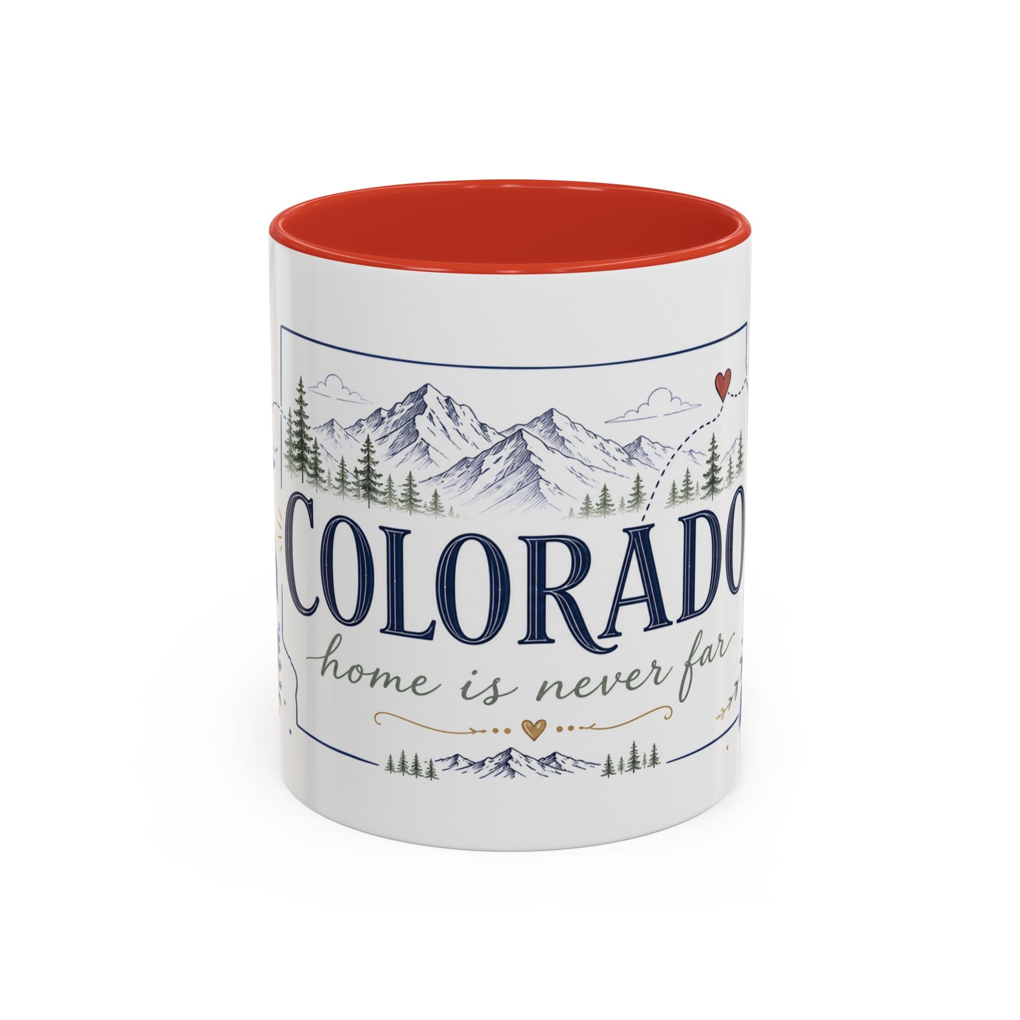 Colorado State Mug | Rocky Mountain Botanical Design | Moving Away Gift