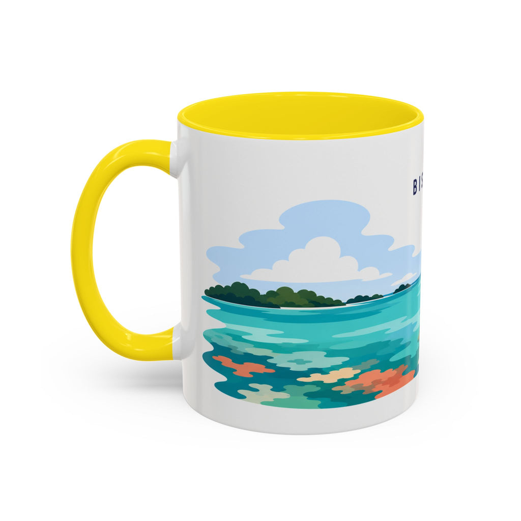 Biscayne National Park Coffee Mug | Solid Color Block Park Souvenir | 11oz 15oz Accent Mug