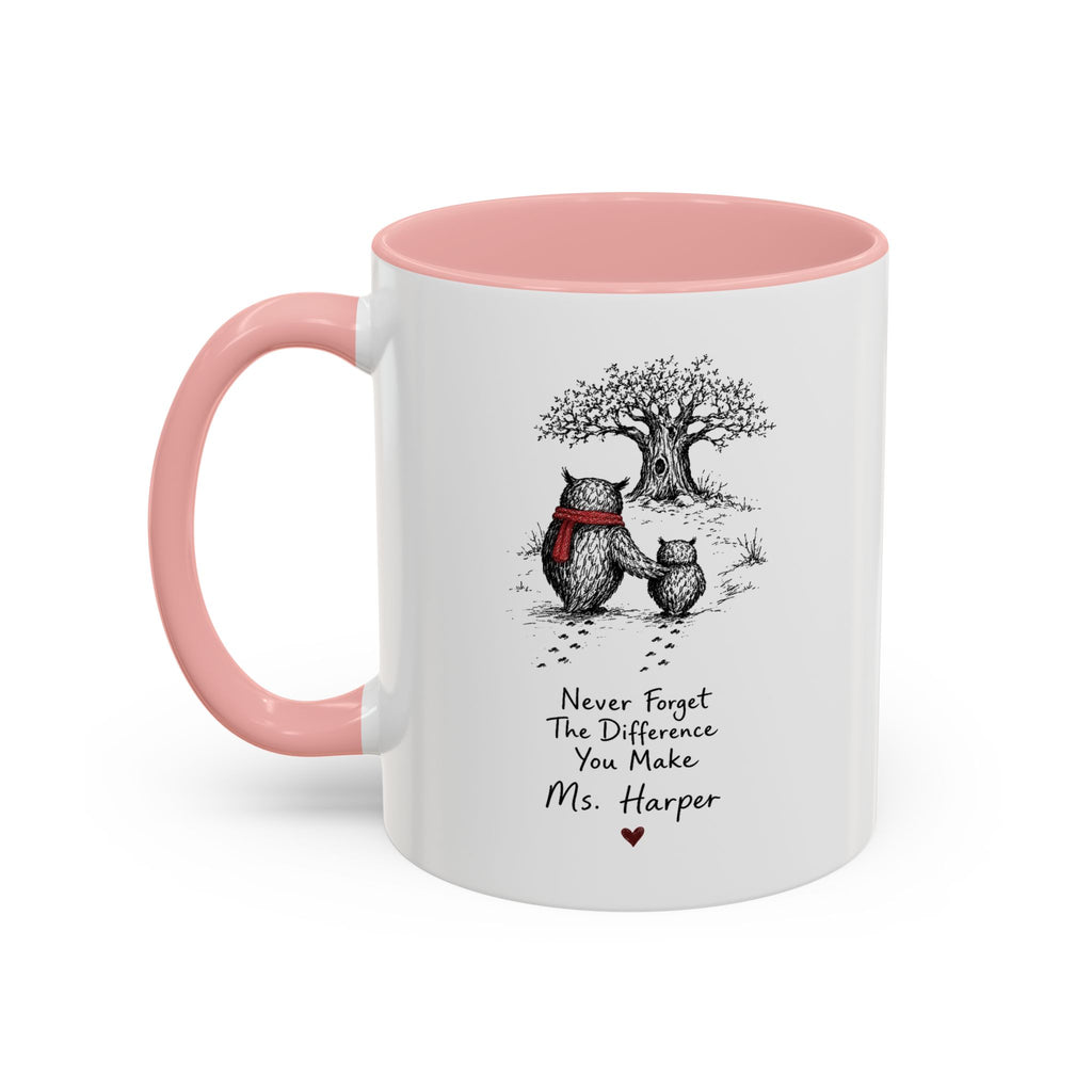 Personalized Wise Owl Teacher Mug | Owl Always Love Teaching | Custom Name Teacher Gift | 11oz 15oz