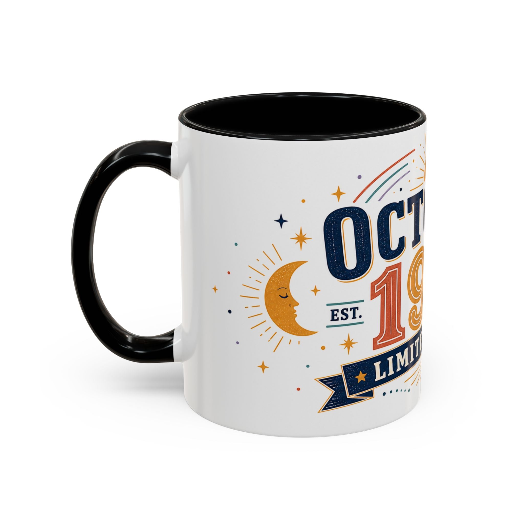 Custom Birthday Mug | Celestial Retro Design, Limited Edition (11oz or 15oz)