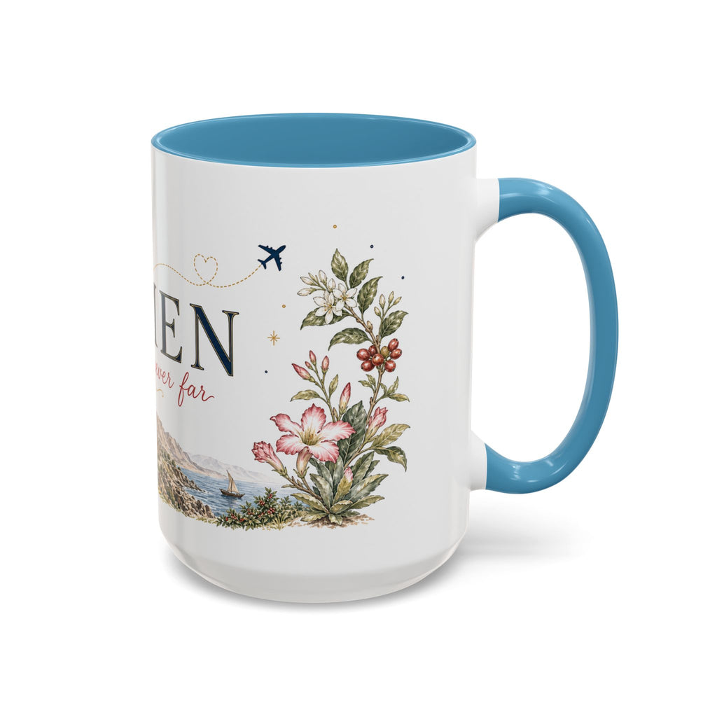 Yemen Home Country Mug | Moving Away Gift | Long Distance Friendship | 11 oz 15 oz Accent Mug