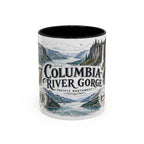 Columbia River Gorge Mug, Pacific Northwest Travel Souvenir, Bucket List Gift, Accent Ceramic Coffee Mug 11oz 15oz