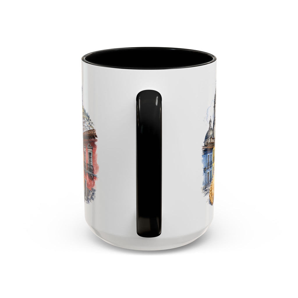 Quito Coffee Mug | Ecuador Travel Souvenir | Vintage Illustrated City Gift | 11 oz 15 oz Accent Mug