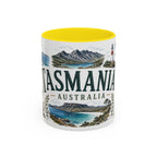Tasmania Coffee Mug | Travel Destination Souvenir Gift | Accent Color Ceramic 11oz 15oz