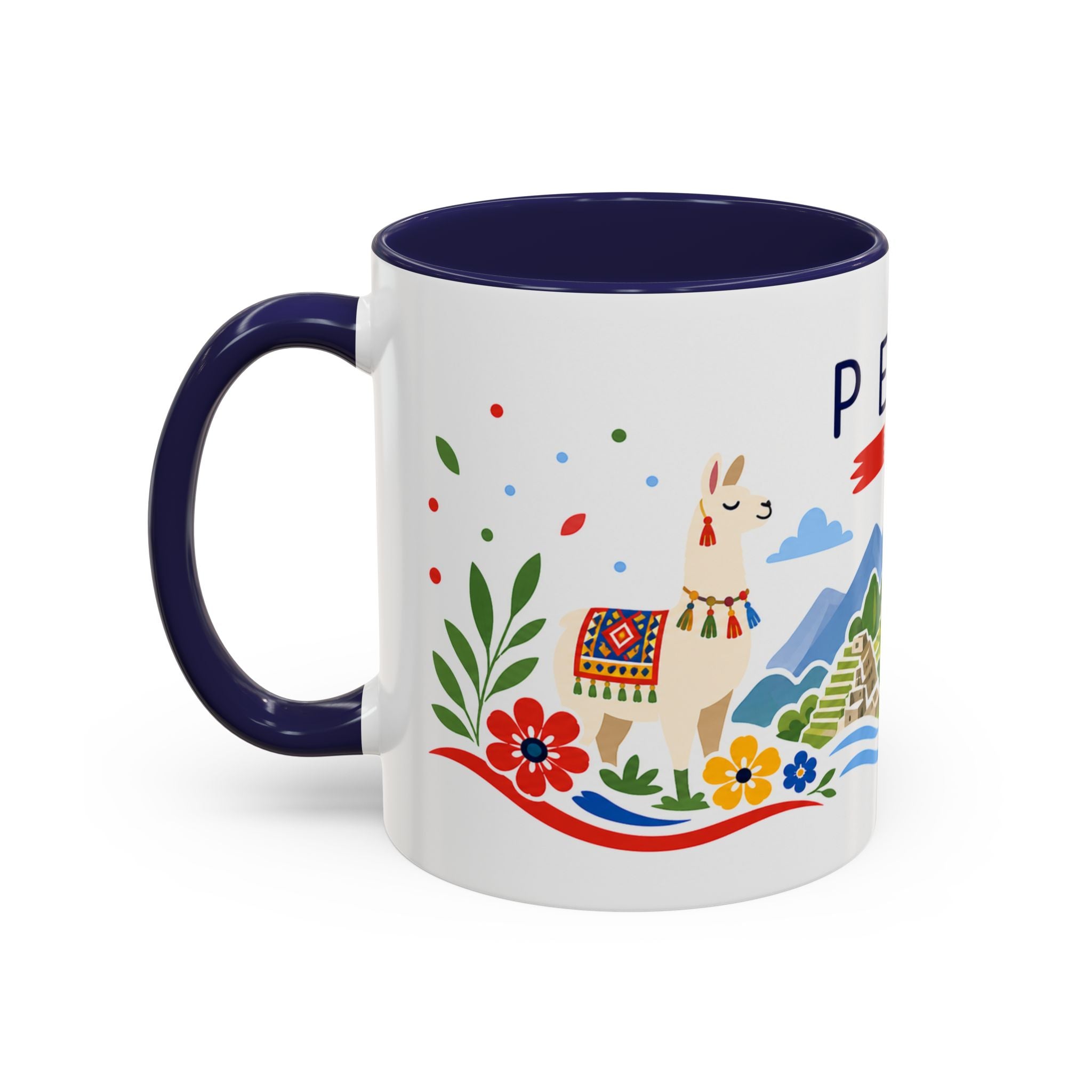Peru Coffee Mug | Travel Souvenir Accent Mug | Country Gift Ceramic Cup 11oz 15oz