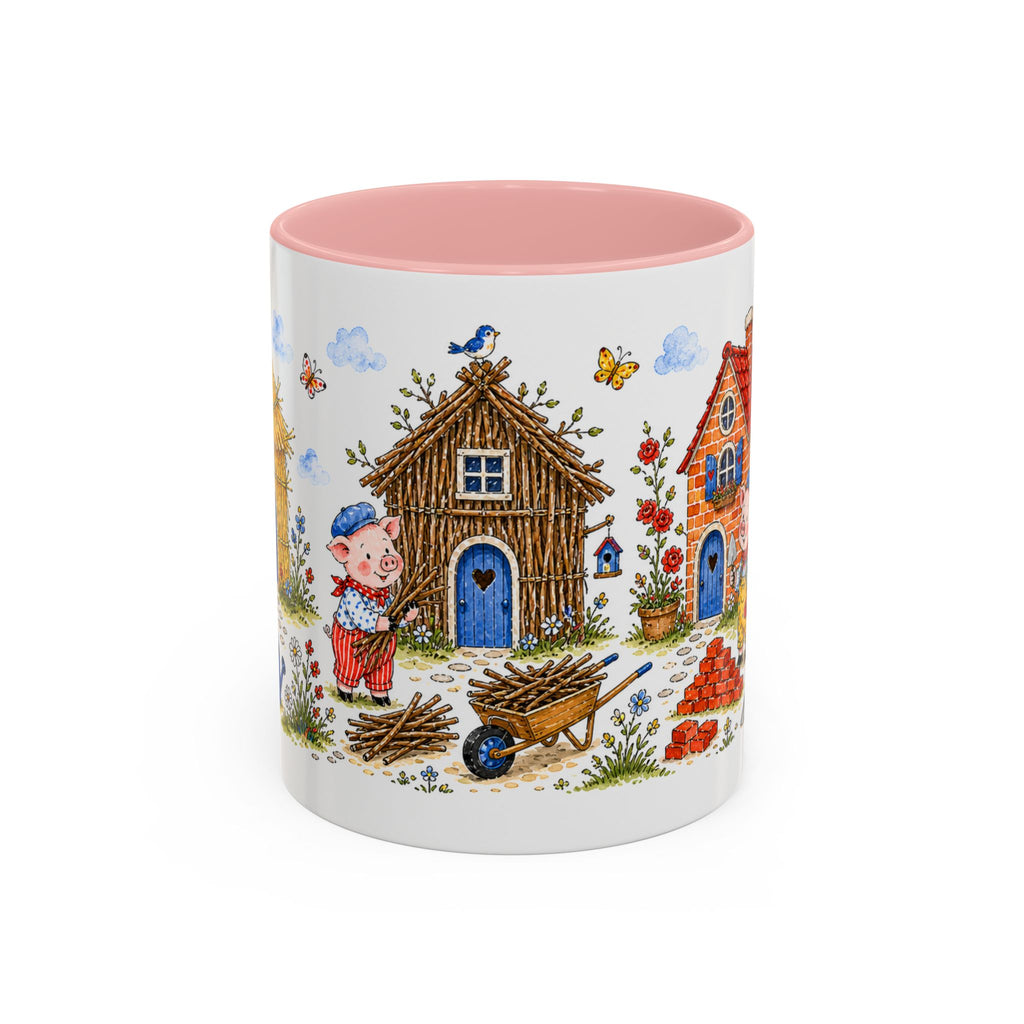 Three Little Pigs Mug | Storybook Fairy Tale Accent Coffee Mug | EveryLegend