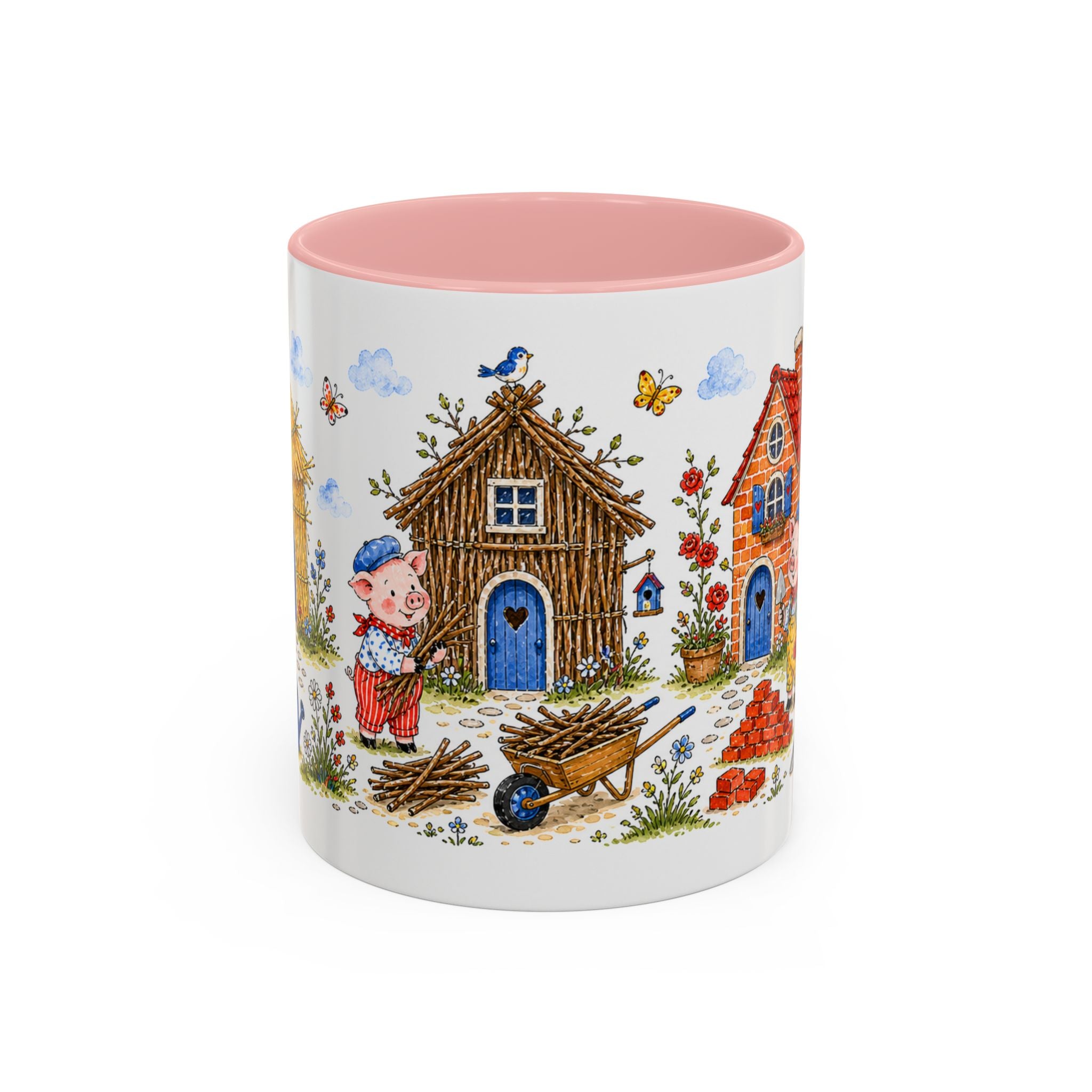 Three Little Pigs Mug | Storybook Fairy Tale Accent Coffee Mug | EveryLegend