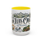 San Luis Obispo Coffee Mug | United States Travel Souvenir | Vintage Illustrated City Gift | 11 oz 15 oz Accent Mug
