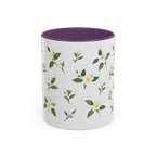 Florida Orange blossom Mug, State Flower Floral Coffee Cup, 11oz Botanical Gift