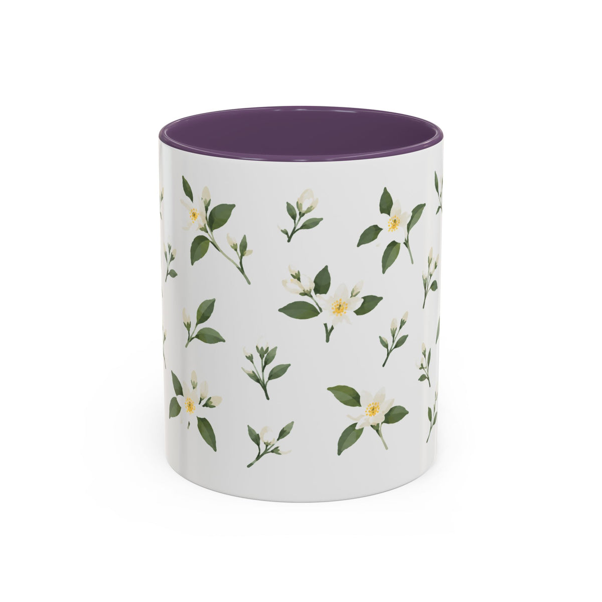 Florida Orange blossom Mug, State Flower Floral Coffee Cup, 11oz Botanical Gift