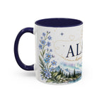 Alaska State Map Mug | Northern Lights, Mountains, Glaciers | Moving Away Gift