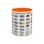63 National Parks Mug | U.S. Parks Coffee Cup | Park Bucket List Gift | Road Trip Hiking Camping Souvenir