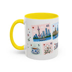 Shanghai Coffee Mug | Postage Stamp Collage Mug | Travel Souvenir Accent Cup 11oz 15oz