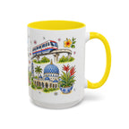 Kuala Lumpur Illustrated Travel Mug | City Souvenir Accent Coffee Mug | 11oz 15oz Ceramic Cup