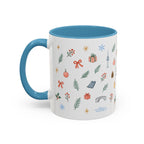 Seoul Christmas Mug | Watercolor Travel Souvenir | Holiday Gift | Accent Ceramic Coffee Cup 11oz 15oz