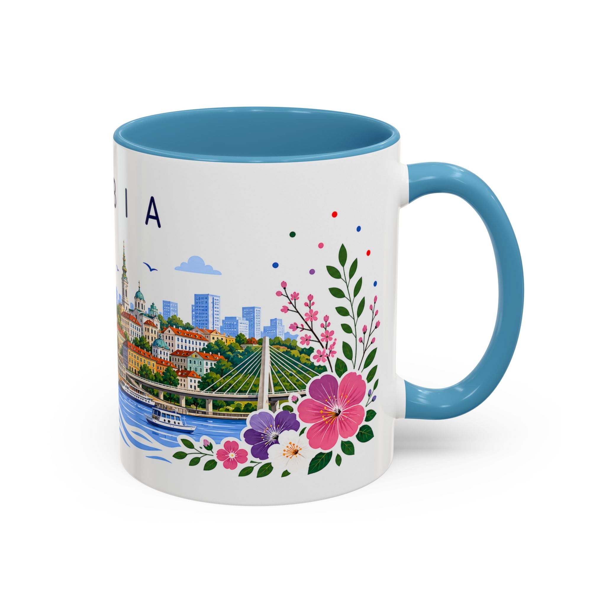 Serbia Coffee Mug | Travel Souvenir Accent Mug | Place Gift Ceramic Cup 11oz 15oz