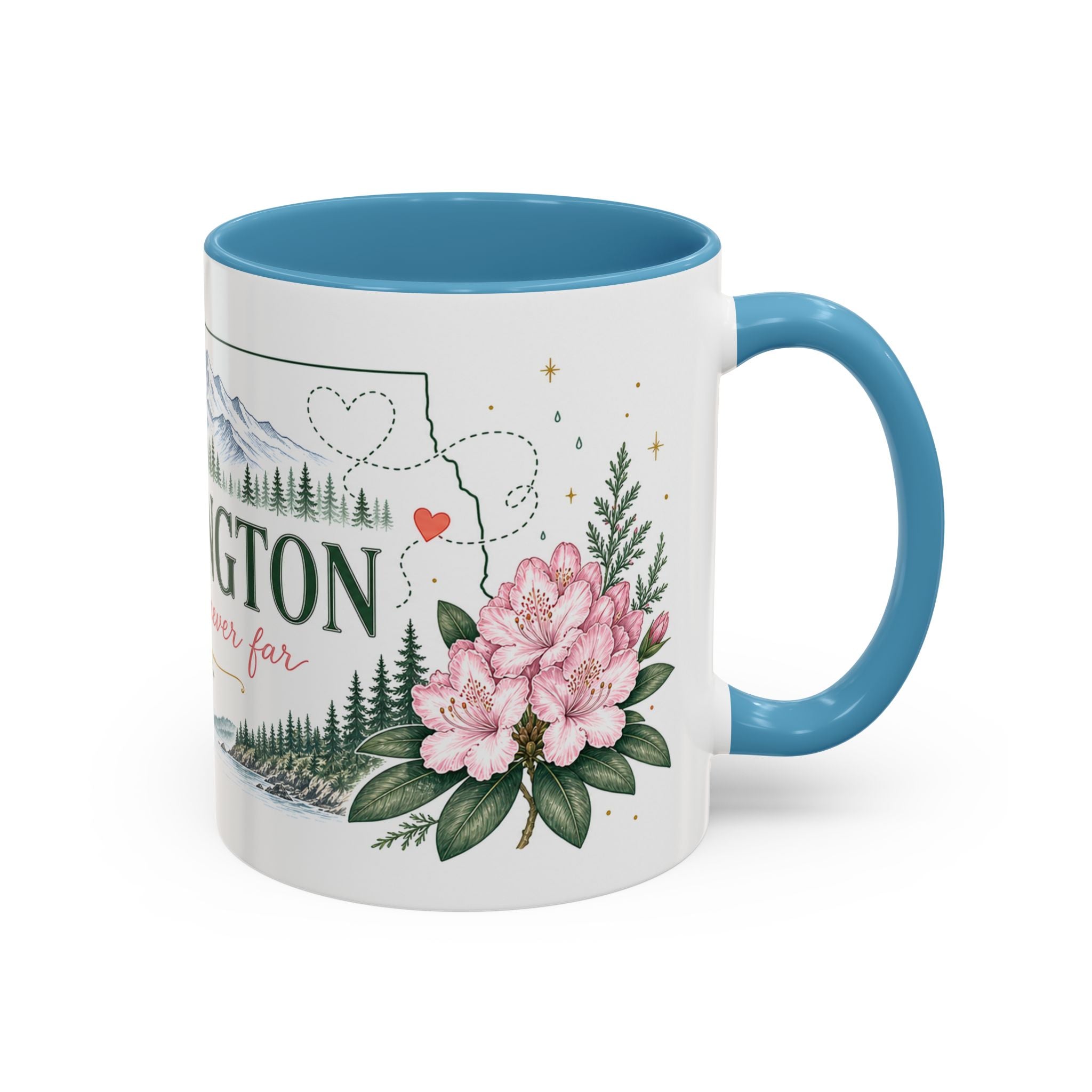 Washington State Map Mug | Moving Away, Homesick, Long Distance Friendship Gift