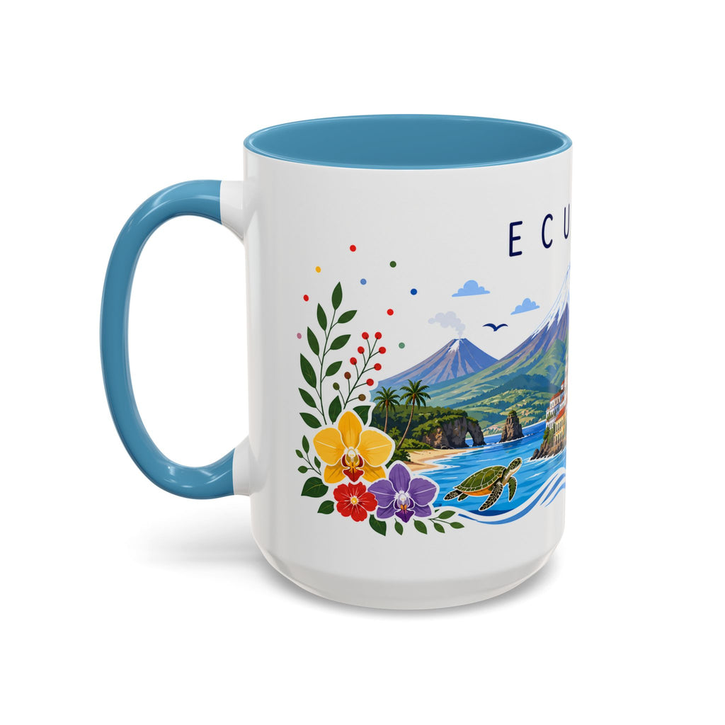 Ecuador Coffee Mug | Travel Souvenir Accent Mug | Place Gift Ceramic Cup 11oz 15oz