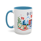Denmark Coffee Mug | Travel Souvenir Accent Mug | Country Gift Ceramic Cup 11oz 15oz