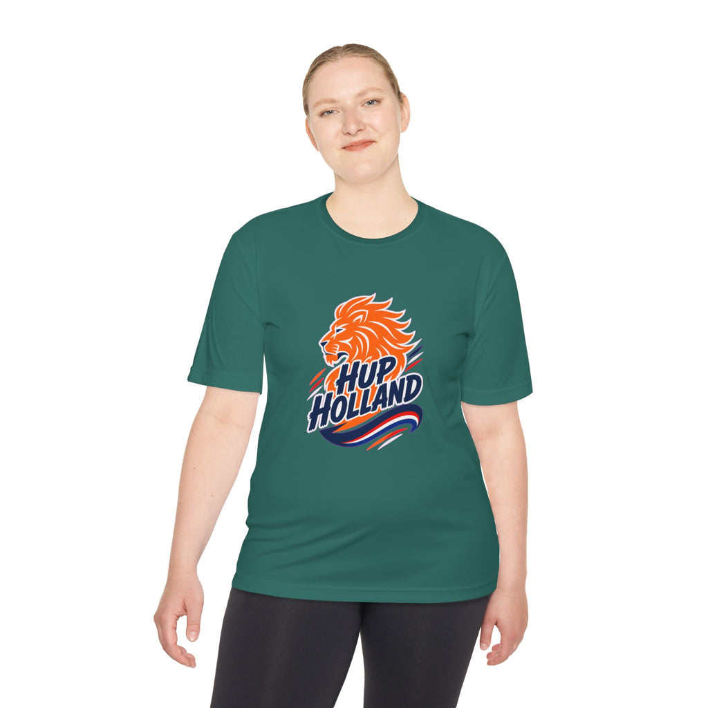 Hup Holland Netherlands Soccer Fan Shirt, Moisture Wicking Sport Tee