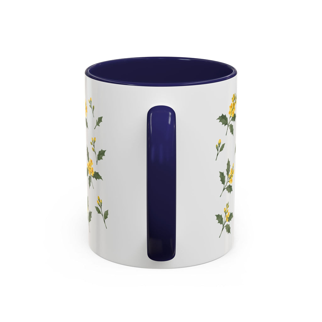 Oregon Oregon Grape Mug, State Flower Floral Coffee Cup, 11oz Botanical Gift