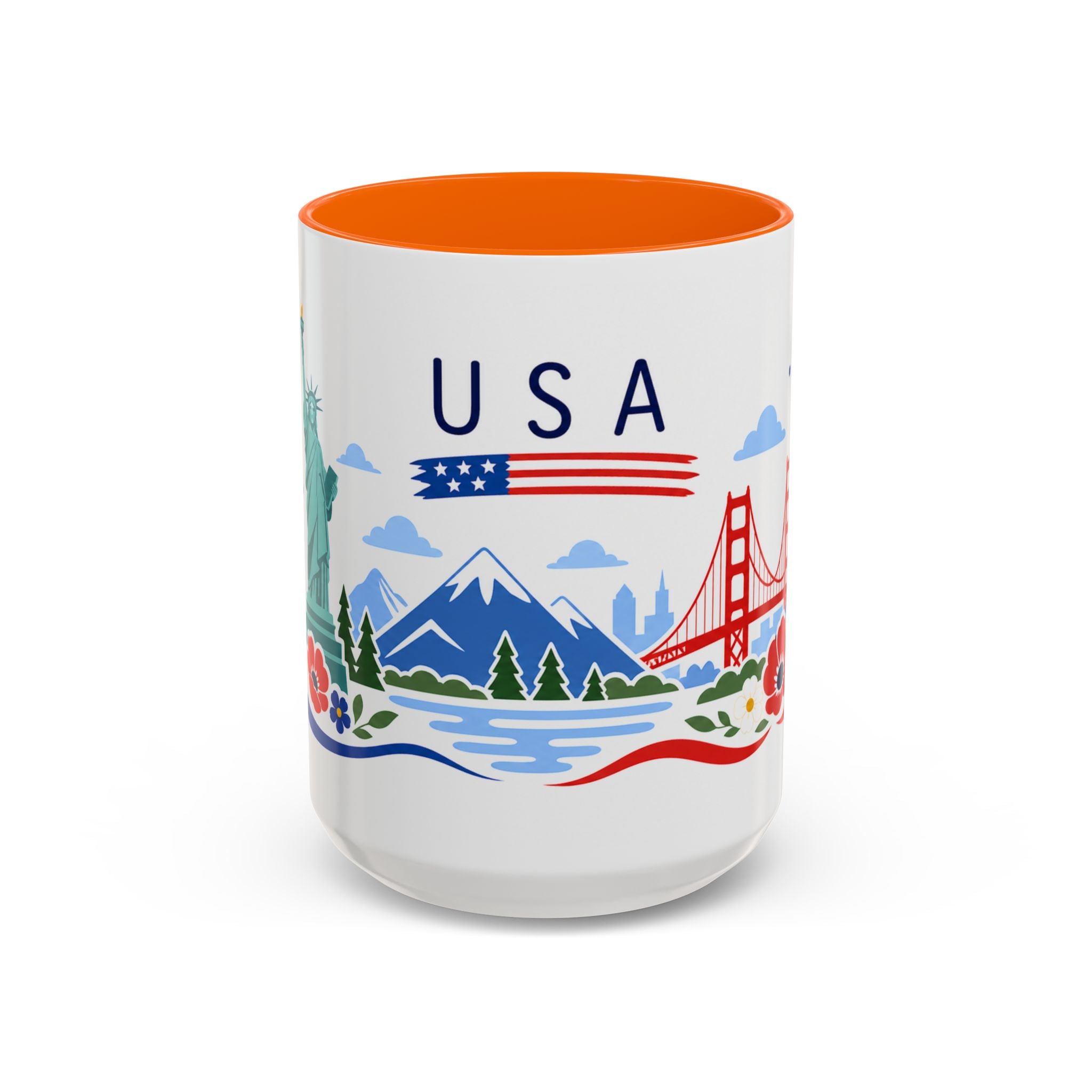 United States Coffee Mug | Travel Souvenir Accent Mug | Country Gift Ceramic Cup 11oz 15oz