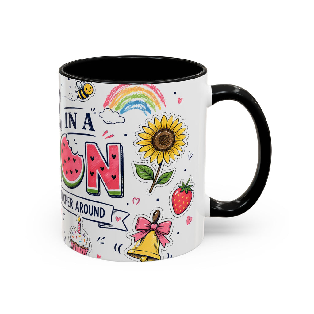 One in a Melon Coffee Mug | Sweetest Teacher Appreciation Gift | Accent Color Ceramic 11oz 15oz