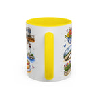 Chicago Illustrated Travel Mug | City Souvenir Accent Coffee Mug | 11oz 15oz Ceramic Cup