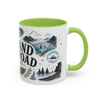 Iceland Ring Road Coffee Mug | Travel Destination Souvenir Gift | Accent Color Ceramic 11oz 15oz