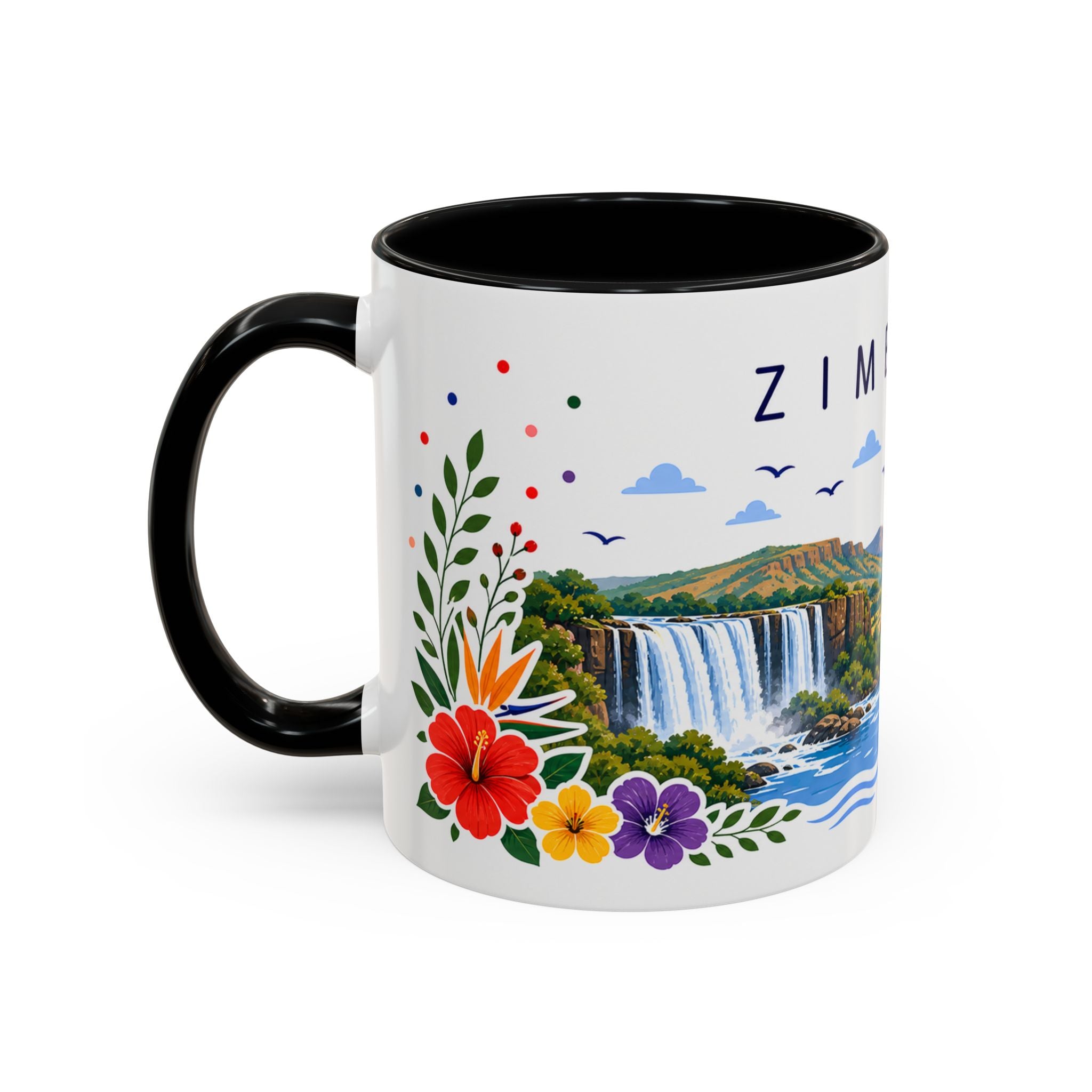 Zimbabwe Coffee Mug | Travel Souvenir Accent Mug | Place Gift Ceramic Cup 11oz 15oz