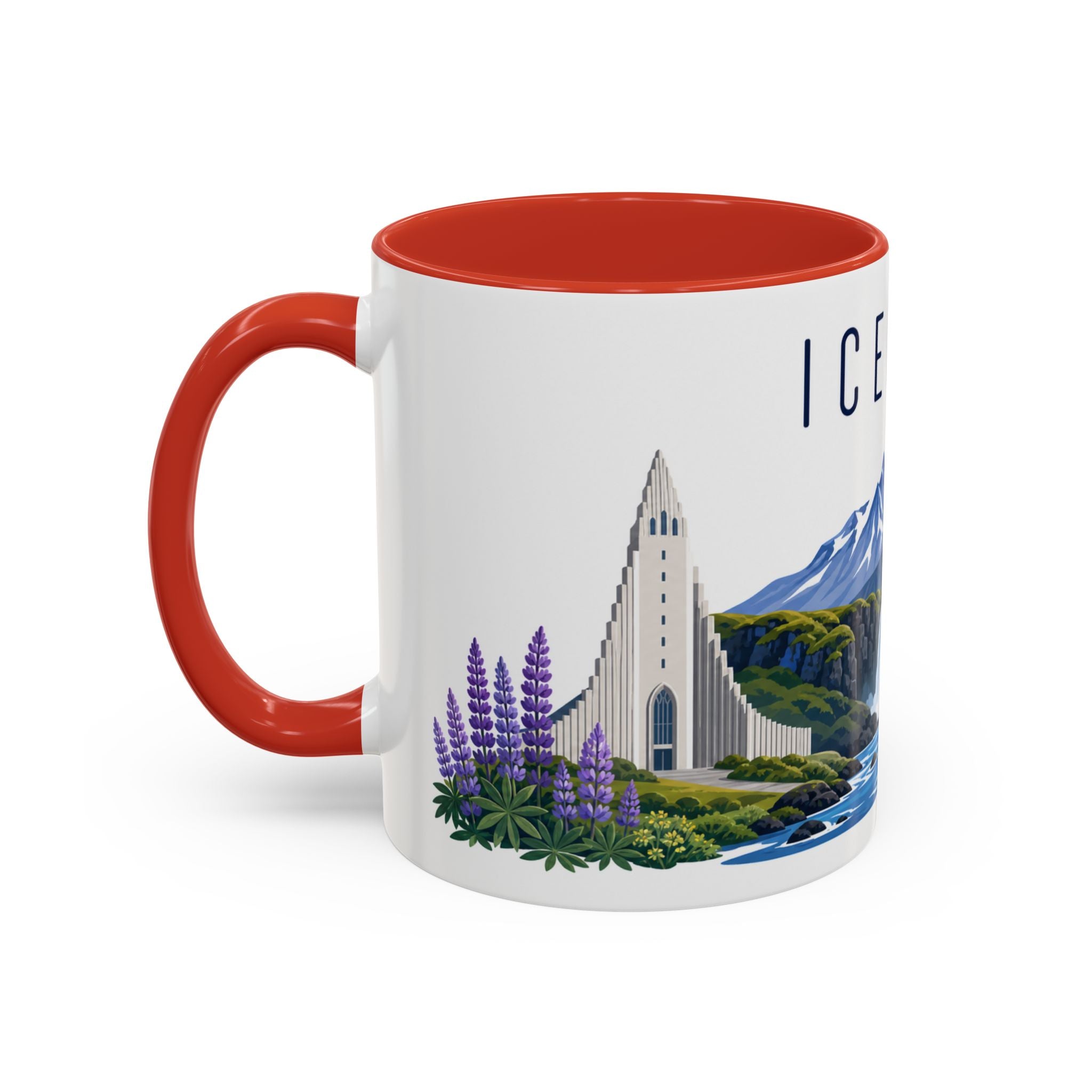 Iceland Coffee Mug | Travel Souvenir Accent Mug | Country Gift Ceramic Cup 11oz 15oz