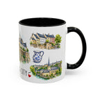 Luxembourg City Illustrated Travel Mug | City Souvenir Accent Coffee Mug | 11oz 15oz Ceramic Cup