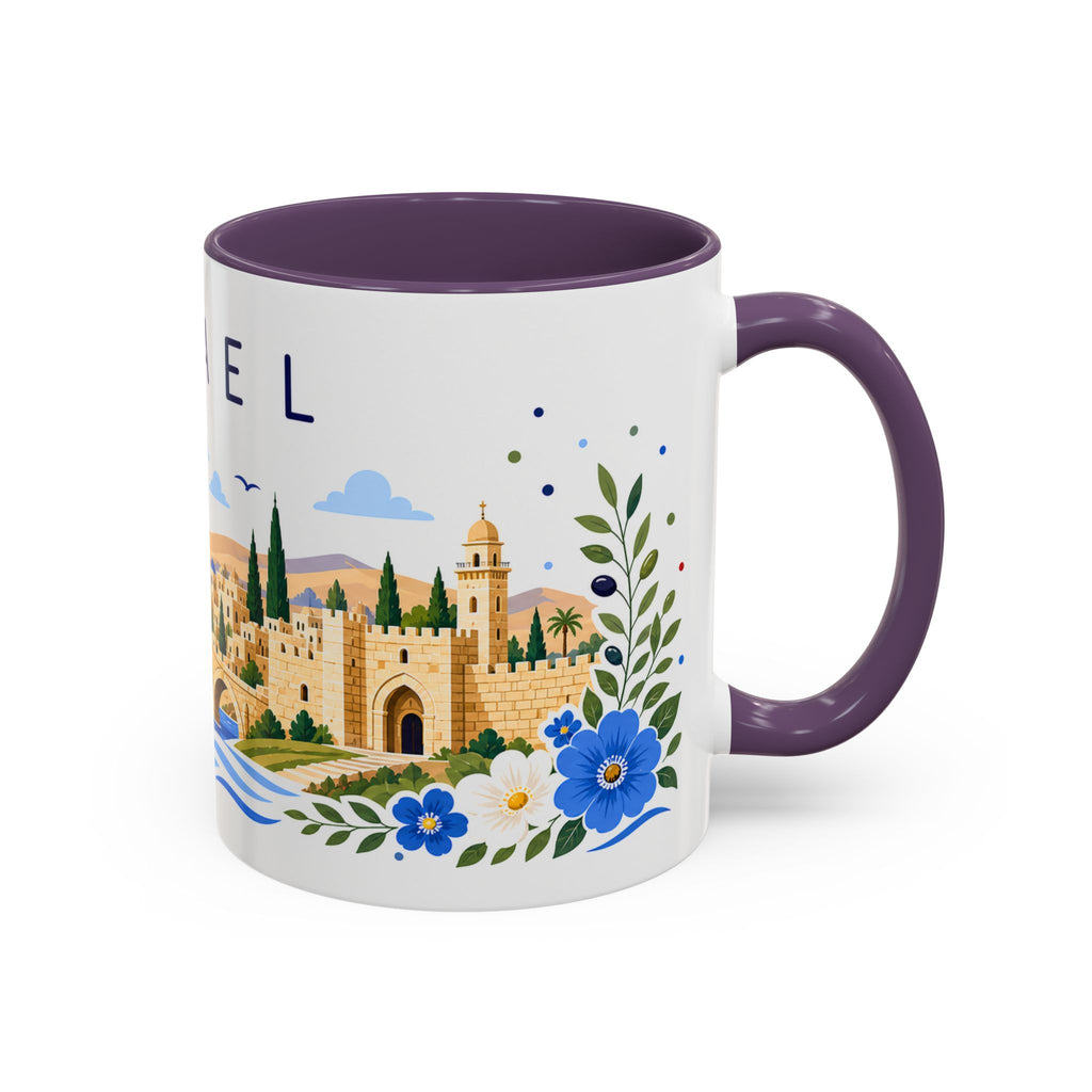 Israel Coffee Mug | Travel Souvenir Accent Mug | Place Gift Ceramic Cup 11oz 15oz