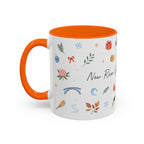 New River Gorge National Park Christmas Mug | Watercolor Travel Souvenir | Holiday Gift | Accent Ceramic Coffee Cup 11oz 15oz