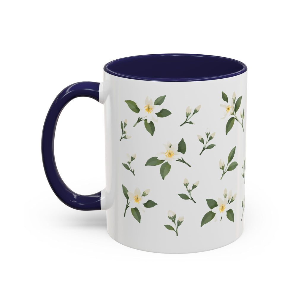 Florida Orange blossom Mug, State Flower Floral Coffee Cup, 11oz Botanical Gift